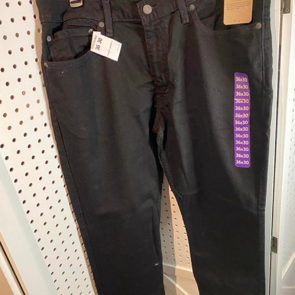 Levi's 511 slim fit black jeans size 36x30